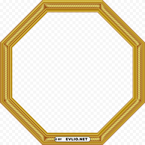  Goldframe Isolated Element In HighResolution Transparent PNG