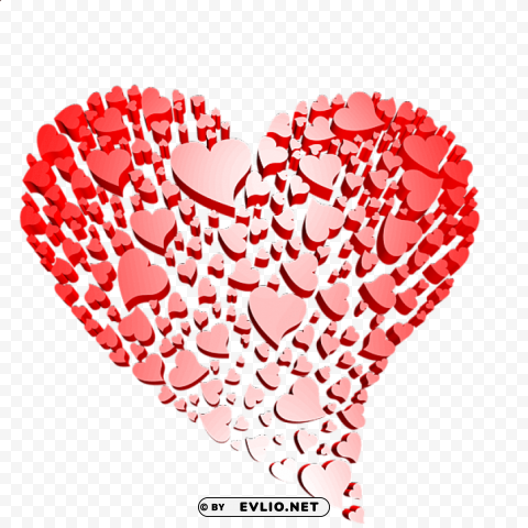 Transparent Heart Of Hearts Free Isolated Character With Clear Background PNG