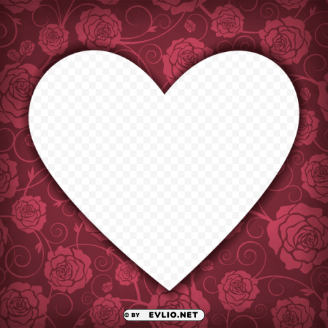 Transparent Heartframe PNG Isolated Object With Clear Transparency