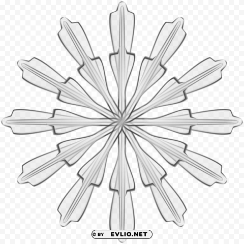 transparent snowflake PNG with clear background set