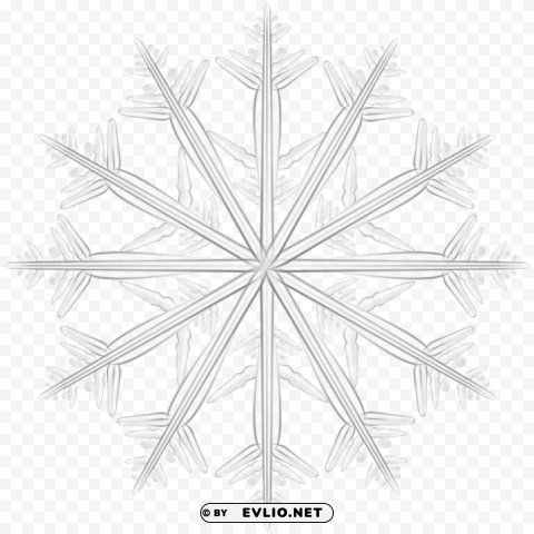 transparent snowflake PNG with alpha channel for download