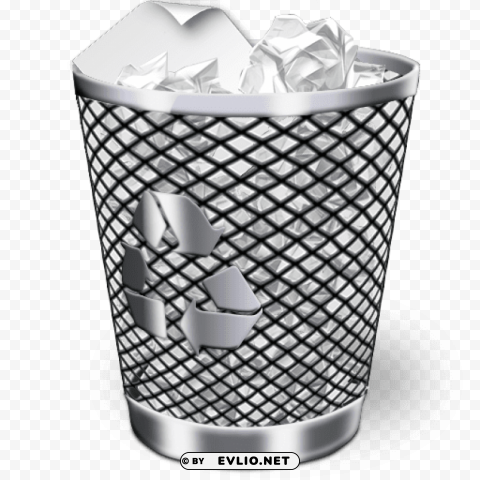 trash can PNG clipart with transparency