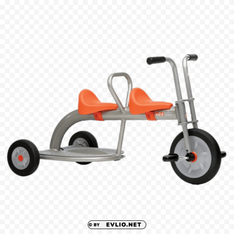 tricycle with double seating HighQuality Transparent PNG Element