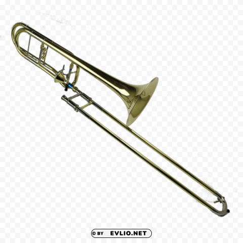 trombone Isolated Icon with Clear Background PNG