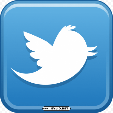 Twitter Logo Square Round PNG Image With Isolated Icon
