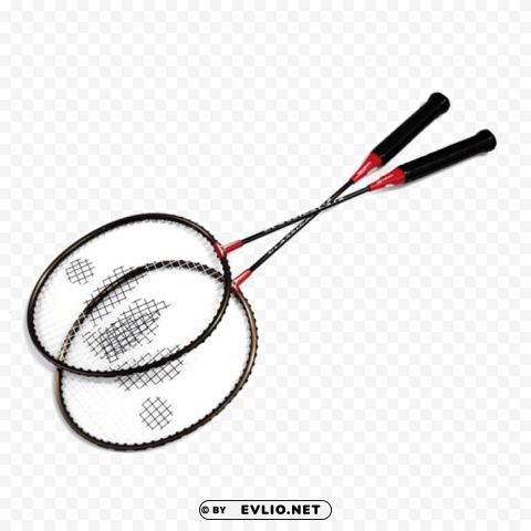 two badminton racquets PNG photos with clear backgrounds