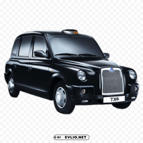 uk black cab Transparent Background PNG Isolated Graphic