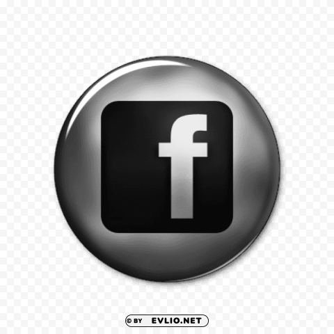 ultra glossy silver button facebook logo PNG images with transparent elements