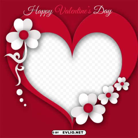 valentine day photo frame Isolated Character with Clear Background PNG PNG transparent with Clear Background ID cfc42f63