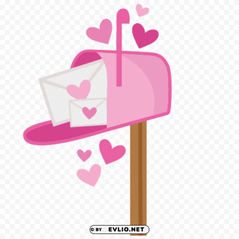 valentine mailbox Isolated Item in HighQuality Transparent PNG