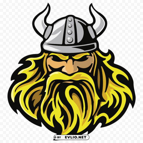 viking head PNG with Isolated Transparency