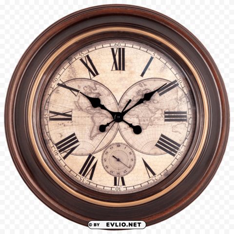 Vintage Wall Clock PNG transparent graphics for projects