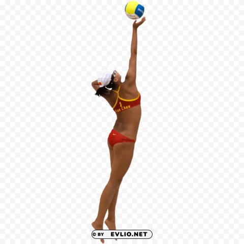 volleyball player PNG with clear background set