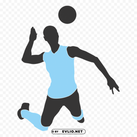 volleyball player PNG for business use