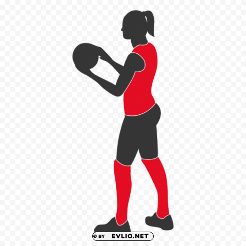 volleyball player PNG for design