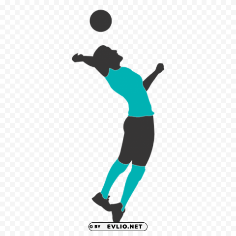 volleyball player PNG for educational projects