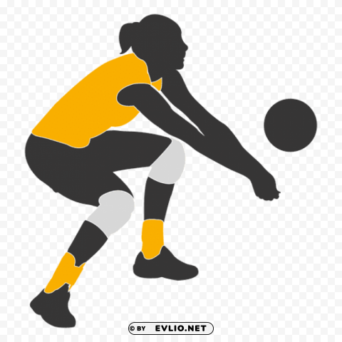 volleyball player PNG for free purposes
