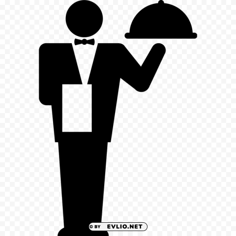 waiter PNG for t-shirt designs