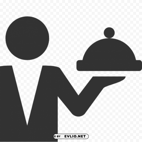 waiter PNG format with no background