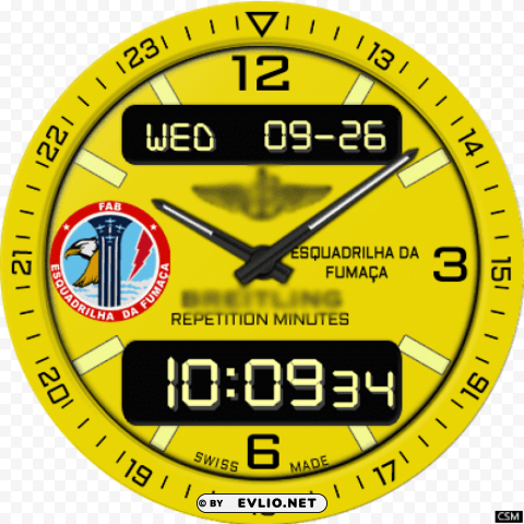 Wall Clock Isolated Item On Transparent PNG Format