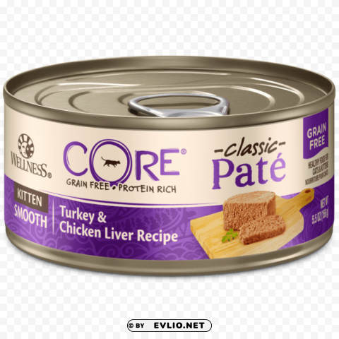 wellness core natural canned grain wet pate cat Free download PNG images with alpha transparency