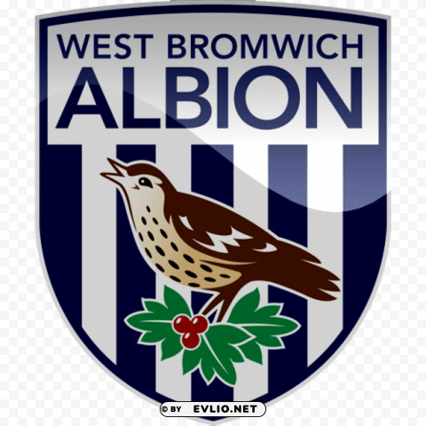 west bromwich albion football logo Transparent PNG Illustration with Isolation