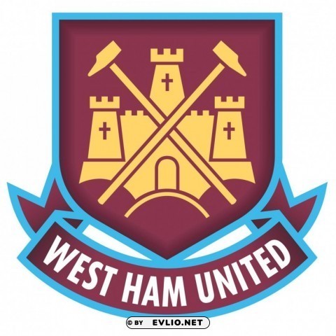 west ham united football club logo PNG transparent elements complete package
