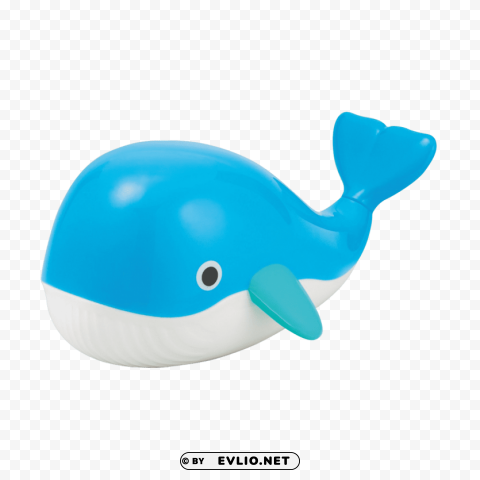 whale bath toy Isolated Element with Clear Background PNG
