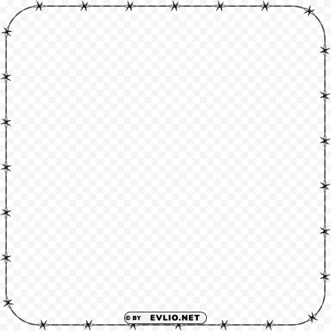 White Border Frame Clear Background PNG Isolated Design Element