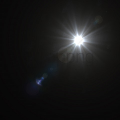 white lens flare Isolated Character in Clear Transparent PNG