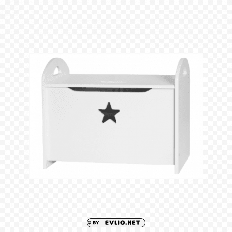 white wooden toy box transparent ClearCut Background Isolated PNG Design