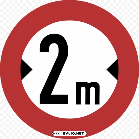 width restriction road sign PNG graphics for presentations