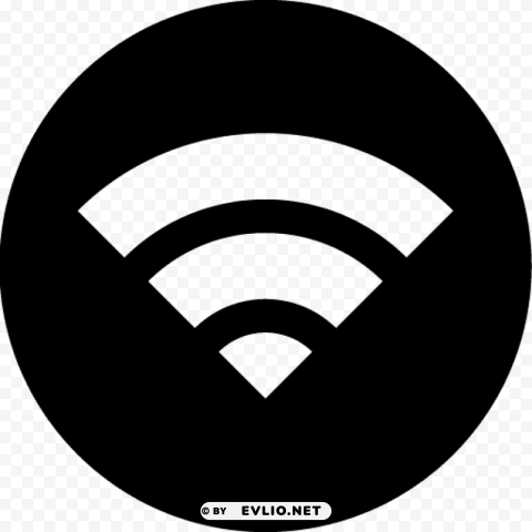 wifi icon black Isolated Object on Transparent PNG