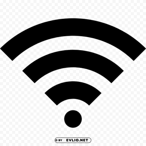 wifi icon black Isolated Object with Transparent Background in PNG