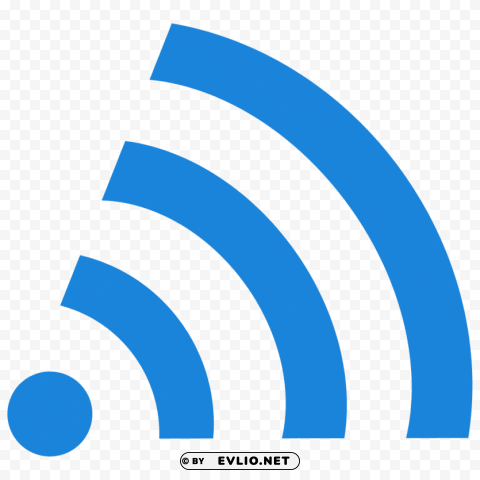 wifi icon blue Isolated Item with HighResolution Transparent PNG