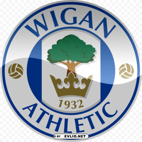 wigan athletic football logo PNG Graphic with Clear Isolation
