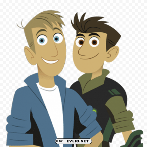 wild kratts chris and martin Clear PNG images free download