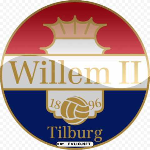 willem ii tilburg football logo Transparent Background PNG Isolated Illustration