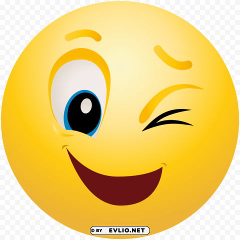 winking emoticon Isolated Icon in HighQuality Transparent PNG