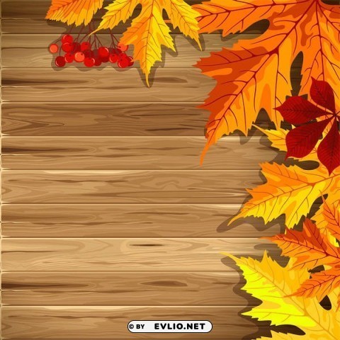 wooden fallwith leaves Isolated Item on Transparent PNG Format