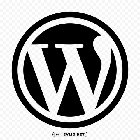 wordpress logo PNG with no cost