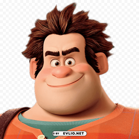 Wreck It Ralph Portrait Isolated Element On Transparent PNG