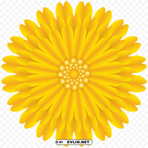 PNG image of yellow flower PNG graphics with transparency with a clear background - Image ID 4e79dc07