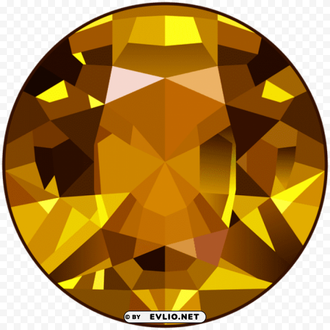 yellow gem Transparent PNG Isolated Illustrative Element