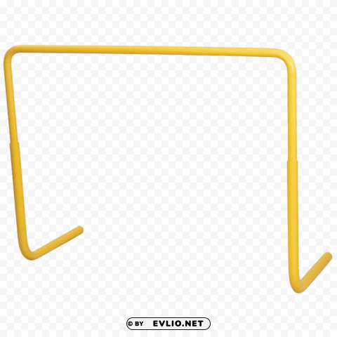 yellow hurdle Clean Background Isolated PNG Art