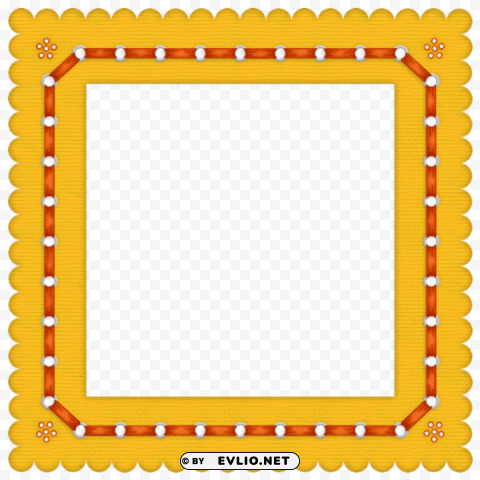 yellow summer colored frame Transparent PNG images pack