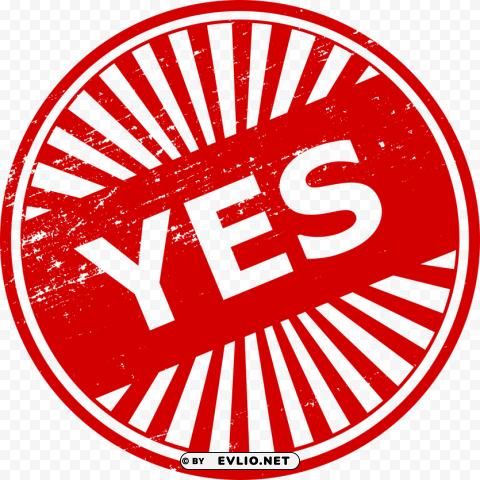 Yes Stamp PNG Image With Isolated Icon