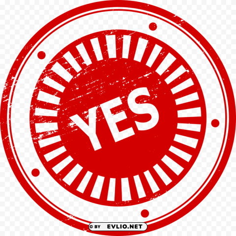 yes stamp PNG Image with Isolated Transparency