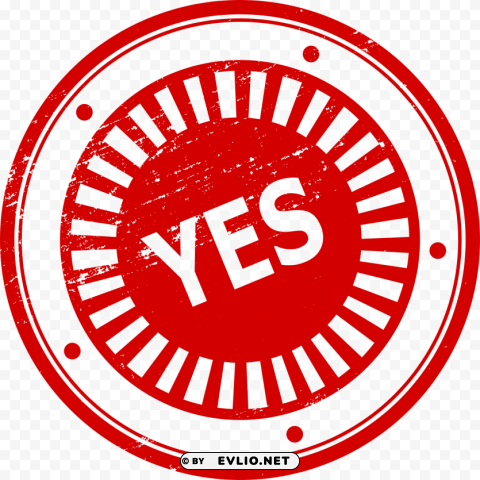 Yes Stamp PNG Image With Isolated Transparency