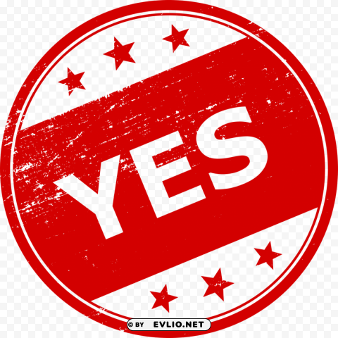 Yes Stamp PNG Image With No Background